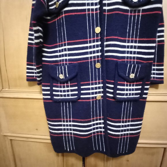 Lily Of California Vintage Thick Knit Sweater Cardigan Size M (T-336) - Picture 4 of 6